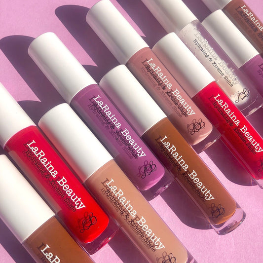 LaRaina beauty lipglosses, multi coloured, flavoured, colour changing: the best most hydrating Lipcare products i.e. lipglosses, lip oils