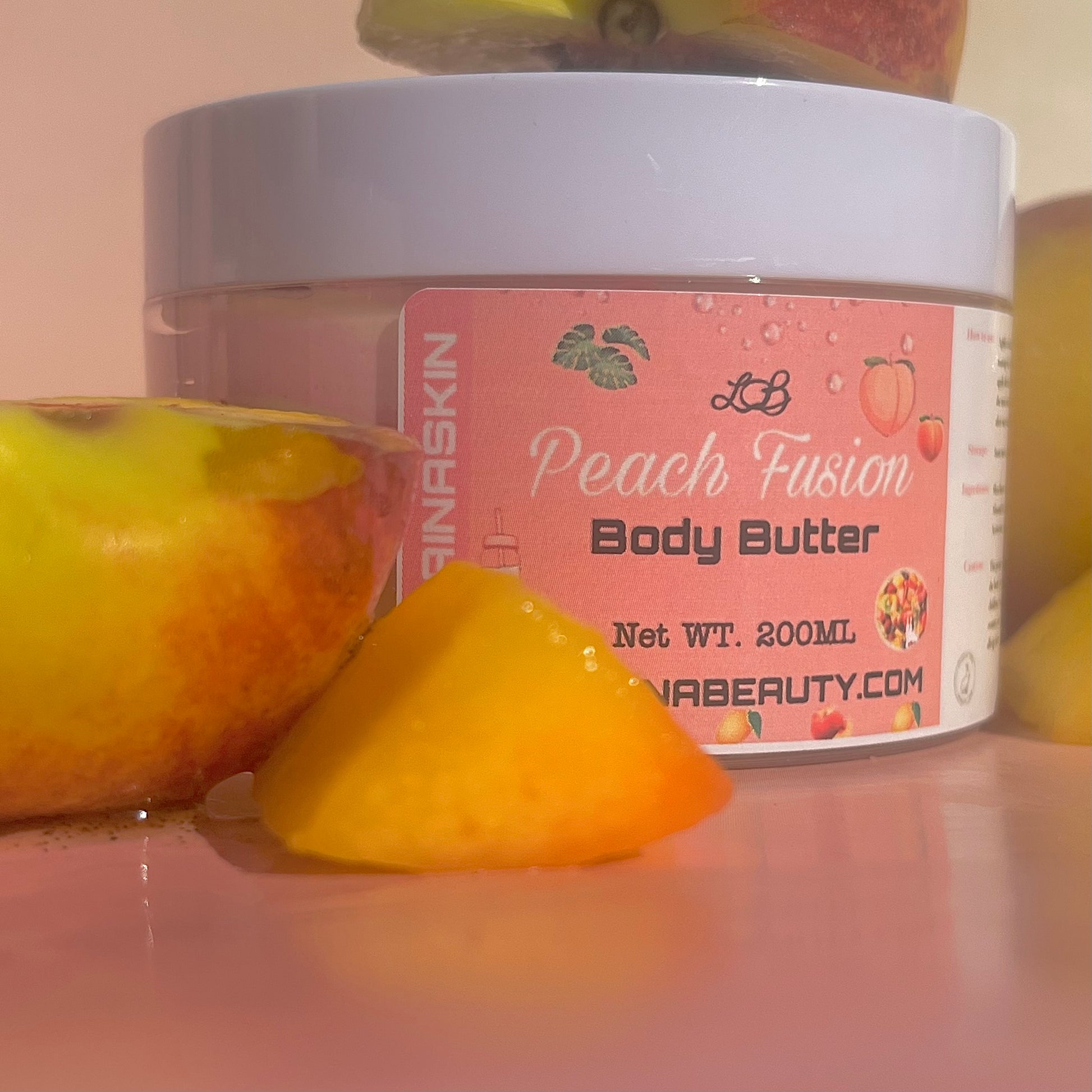 peach and mango salsa fruit fusion is a sweet tropical body butter cream with the most and best moisturising benefits to dry skin. the best uk body cream that leaves the skin glowing, packed with vitamin e, 99% natural ingredients and alcohol free.