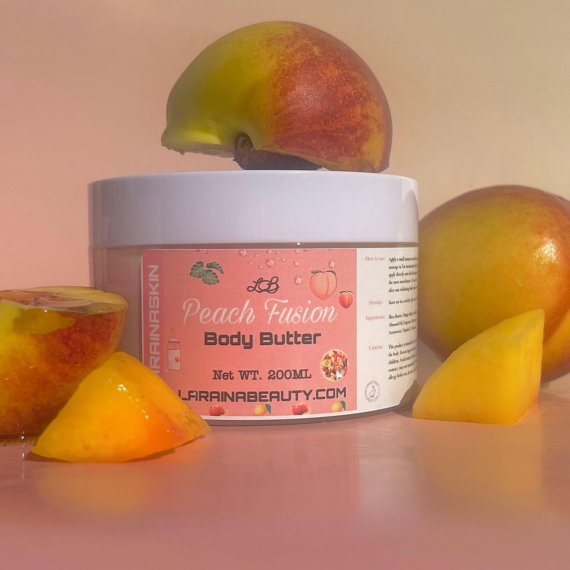 peach and mango salsa fruit fusion is a sweet tropical body butter cream with the most and best moisturising benefits to dry skin. the best uk body cream that leaves the skin glowing, packed with vitamin e, 99% natural ingredients and alcohol free.