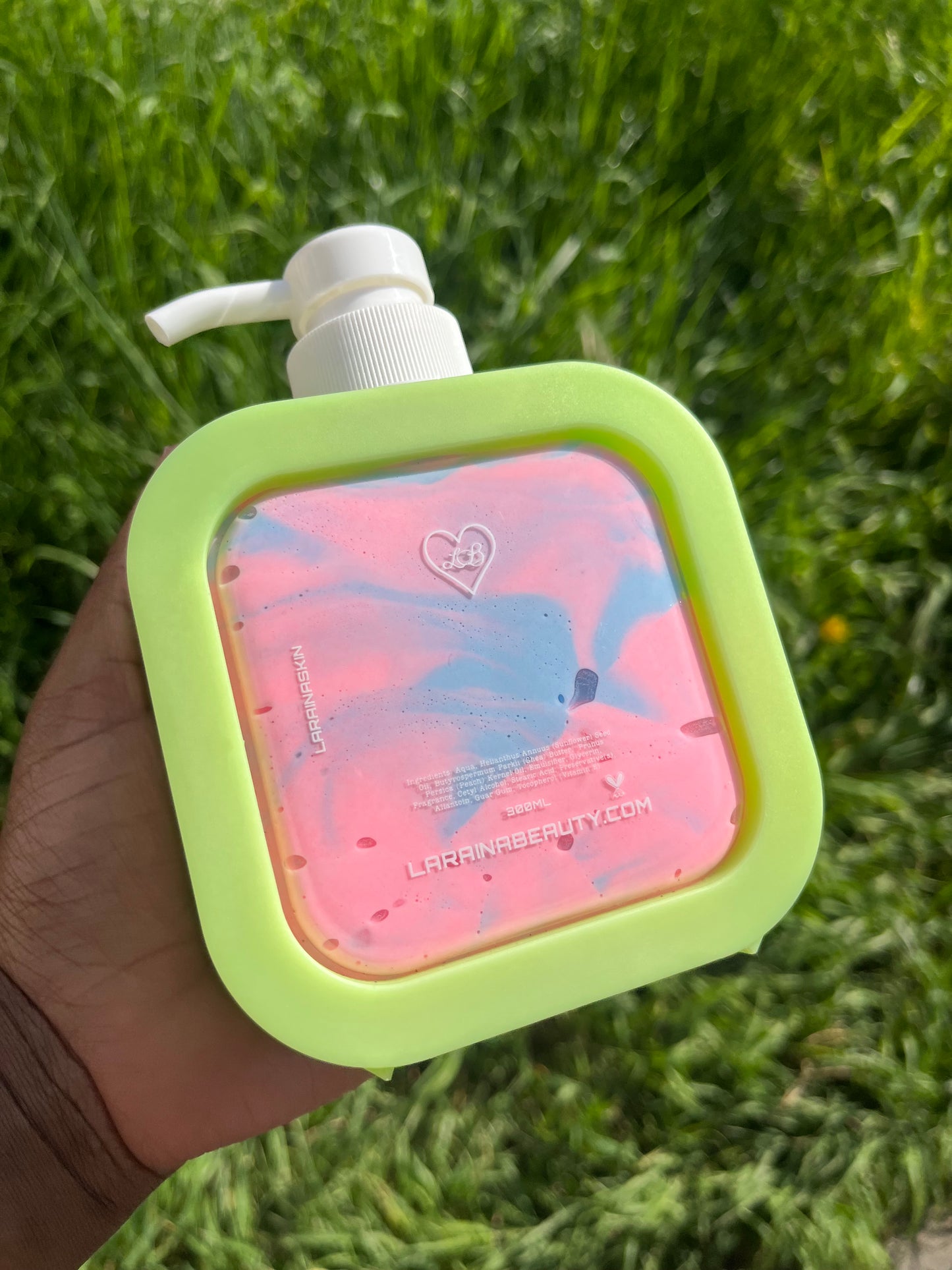 Step into a Y2K daydream with Millennium Bug, a nostalgic summer body lotion bursting with playful energy and juicy-sweet vibes. Infused with a fruity floral fragrance of ripe strawberry, peach, raspberry, and soft orange blossom, this lotion wraps your skin in a deliciously addictive scent. Swirl-textured and melts into your skin for all-day hydration and that sun-kissed, summer-fresh feel. It’s dreamy, juicy, and totally Y2K.