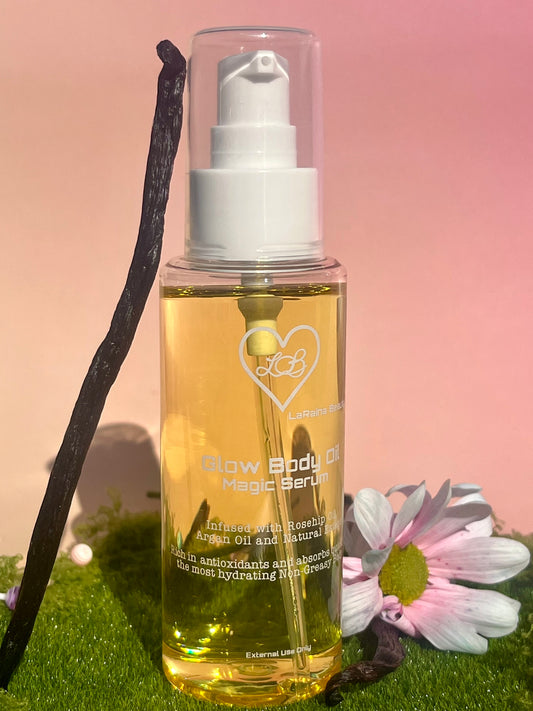 Fairy Flower bomb scented body oil inspired by the Good Girl Fragrance- Handmade UK body oil for glowing skin, a luxurious fragrant self care ritual with clean ingredients, vegan free, eco friendly and affordable.