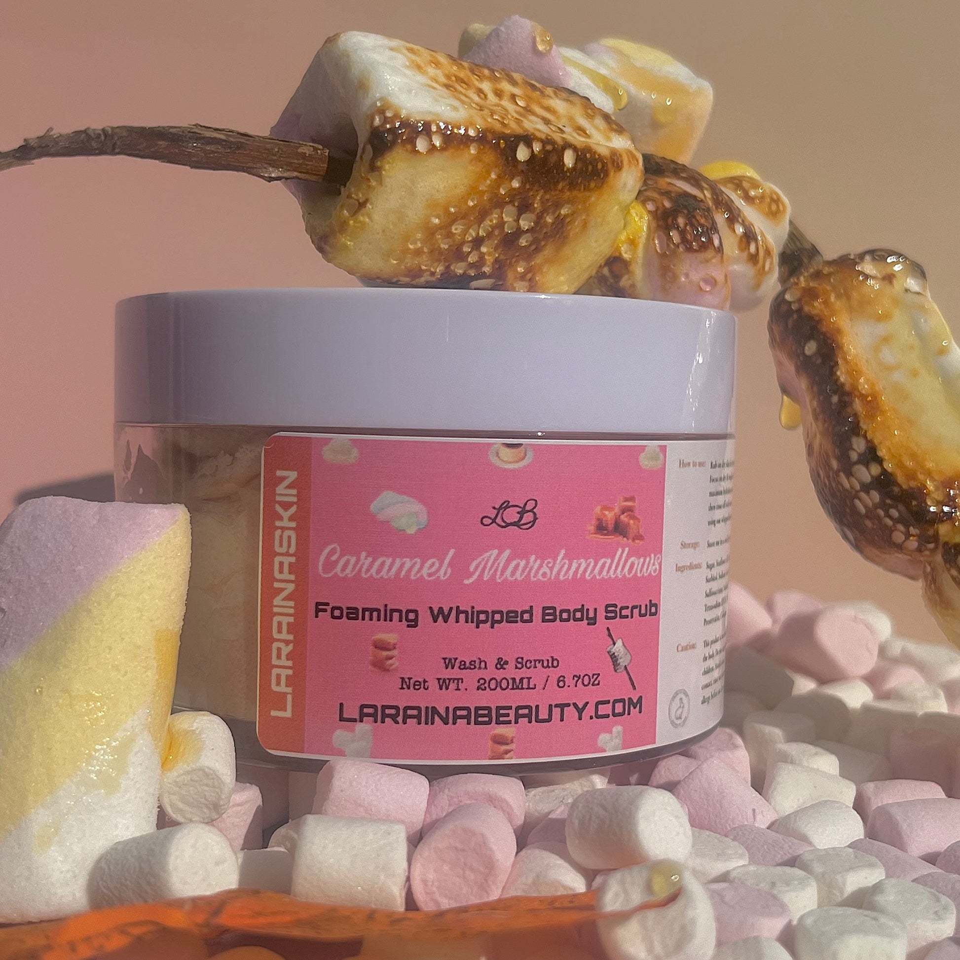Caramel Scented Body Scrub. Exfoliation is key to smooth skin, use this body scrubs after using soap, exfoliating 2-3 times a week is great for getting rid of dry, flaky, patchy skin that is soft and cleansed with our foaming sugar scrubs, this also works as an exfoliating body wash or body cleanser. Our foaming body scrubs are the best skin exfoliators and learn how to exfoliate effectively.