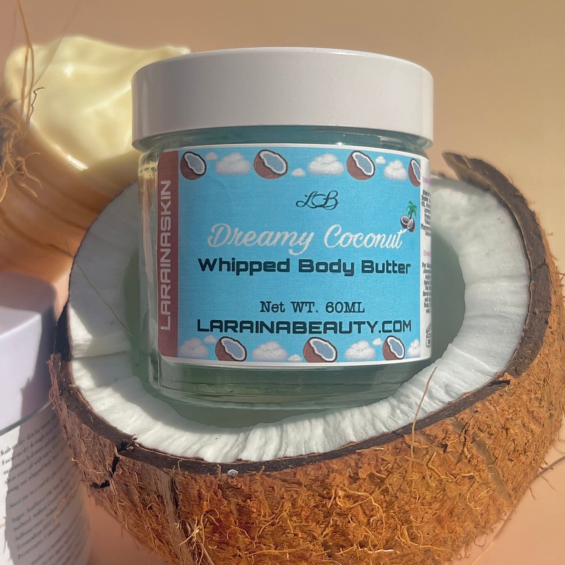Dreamy coconut is a soft tropical sweet and nutty body butter cream with the most and best moisturising benefits to dry skin. the best uk body cream that leaves the skin glowing, packed with vitamin e, 99% natural ingredients and alcohol free.
