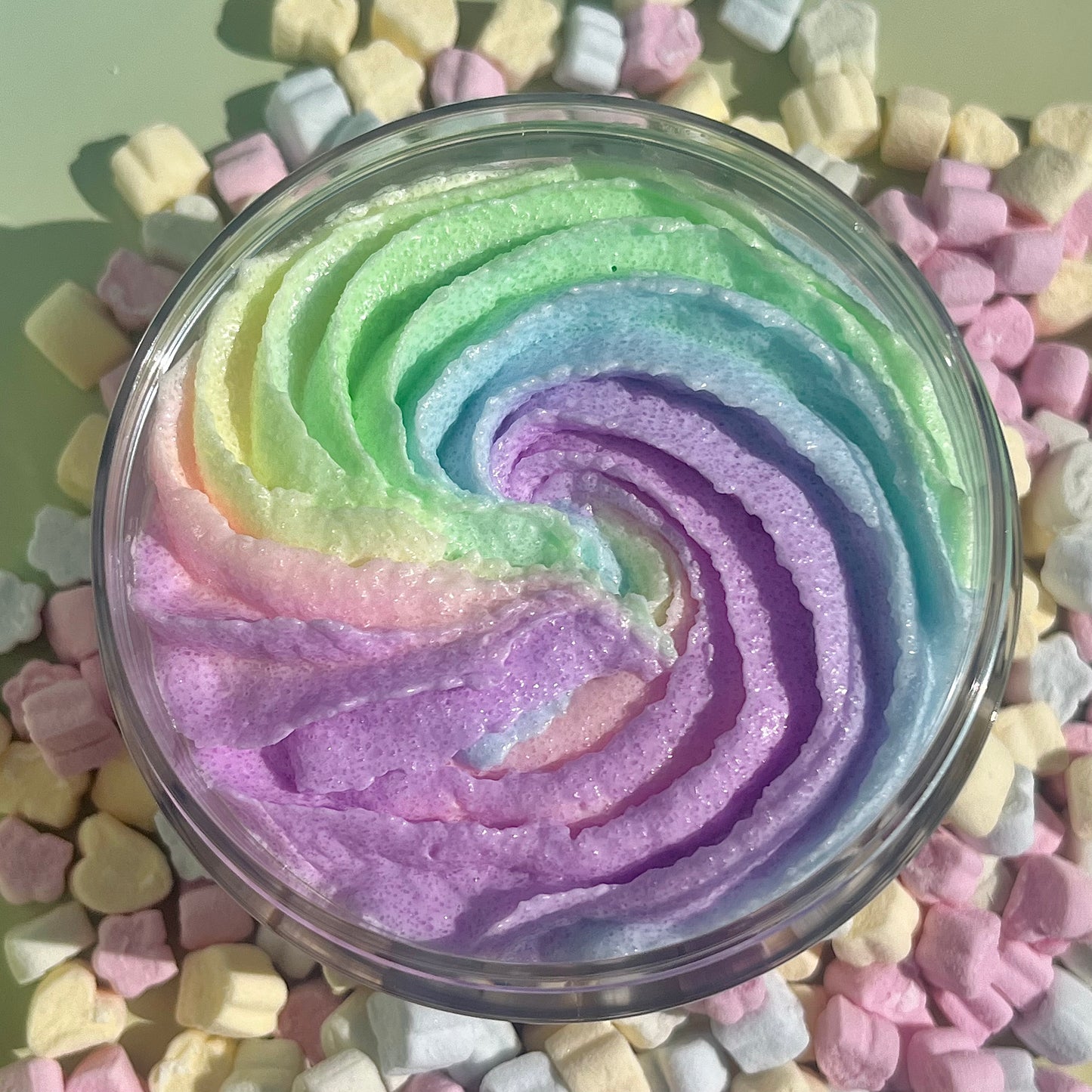 Unicorn foaming soap body scrub with a sweet scent of vanilla and fruits. Great for dry flaky skin that needs a gentle exfoliation for glowing smooth and soft skin. The best uk body scrub that leaves the skin cleansed, hydrated with vitamin e, suitable for sensitive skin. Get Healthy nourished skin with our bodycare that are also ideal for gifting such as for Valentine /winter or birthday pamper box sets.