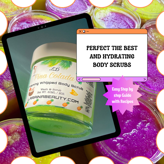 Learn How to Make body scrubs - recipe for body and skincare products. A foaming/cleansing and exfoliating gentle body scrub to achieve smooth soft skin. UK handmade Vegan skincare that brings a fun luxurious experience to self care and shower routines. Scrub and get rid of patchy dry skin, clogged pores and ingrown hairs. The best body scrub you could ever ask for.