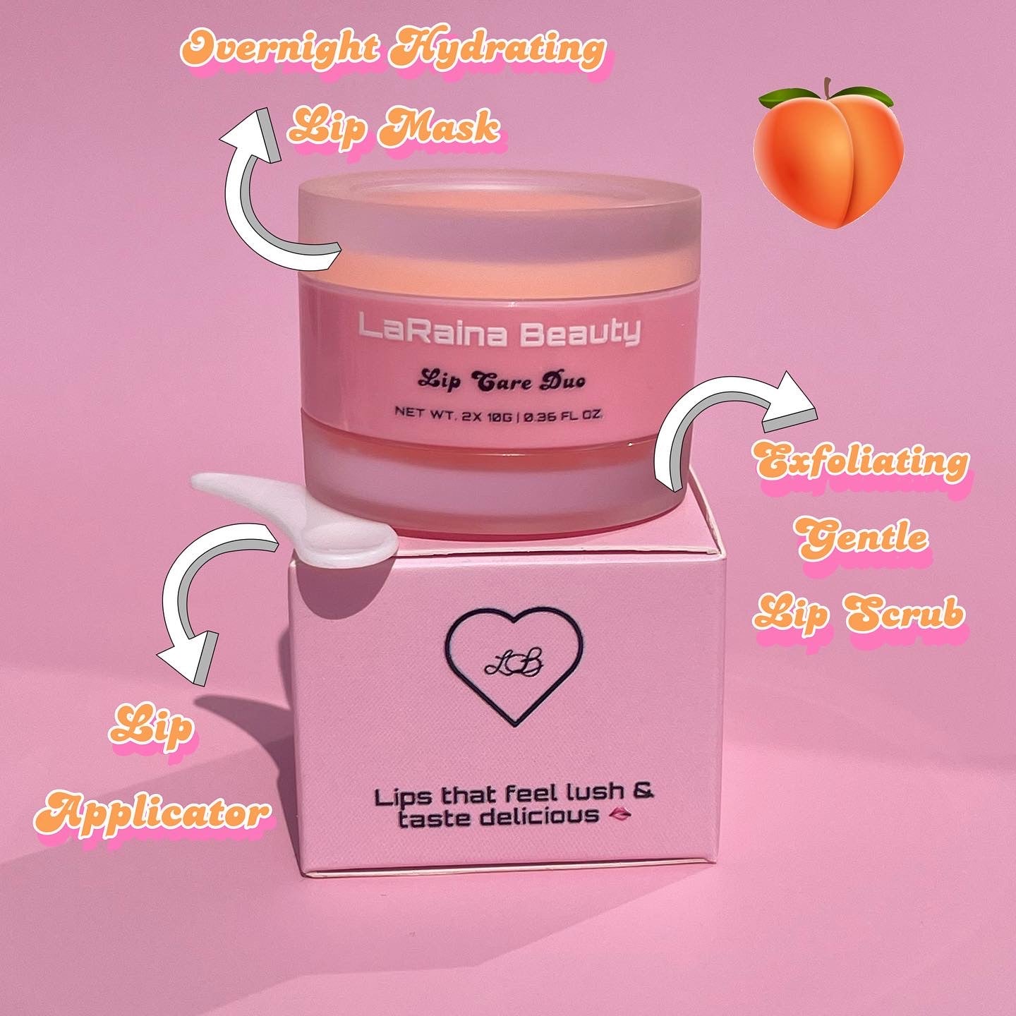Pretty Peach 🍑| Lip Mask & Scrub
