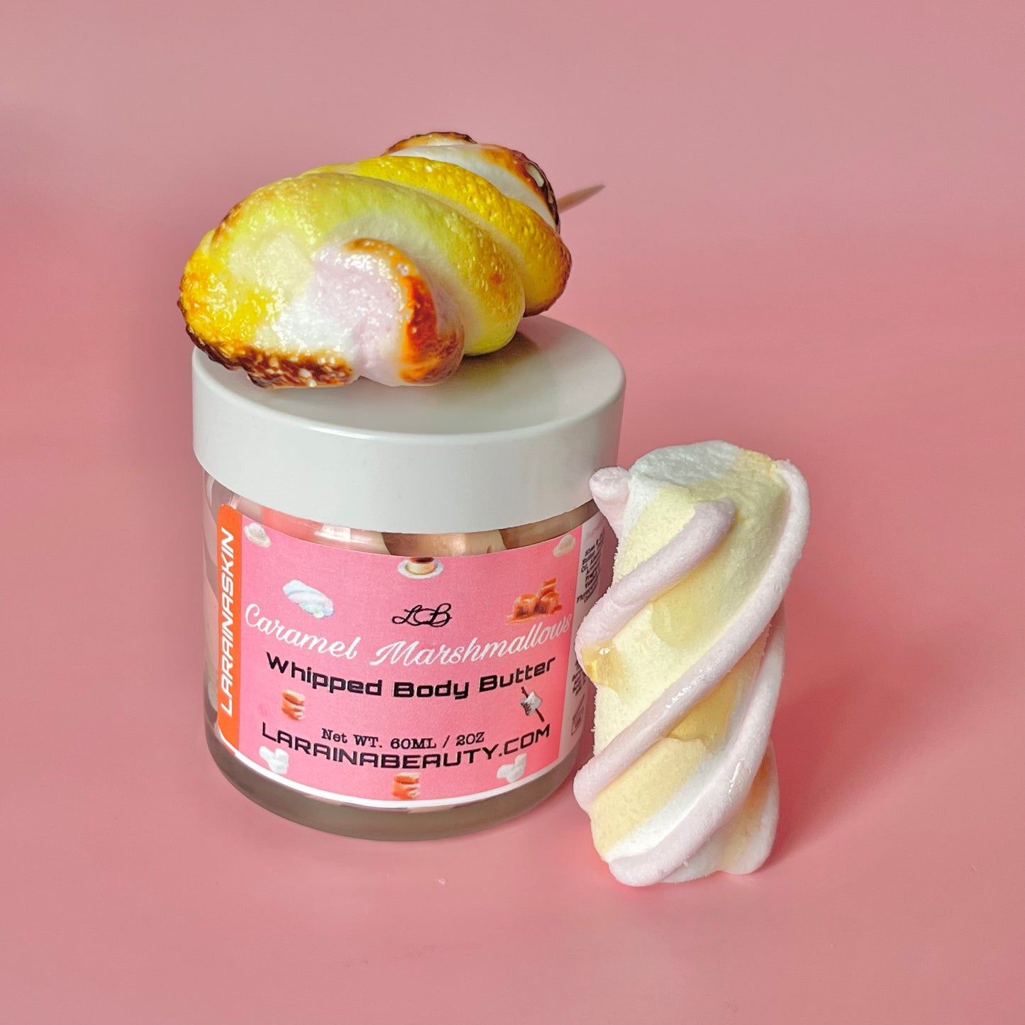 Mini Caramel Marshmallows | Body Scrub, Butter & Oil