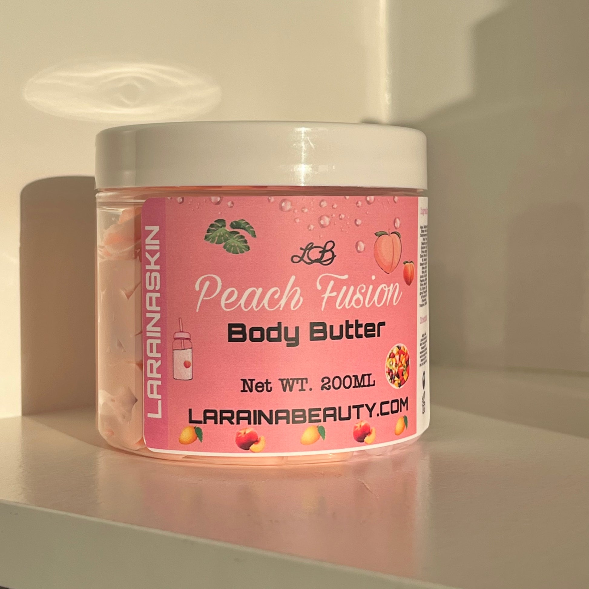 peach and mango salsa fruit fusion is a sweet tropical body butter cream with the most and best moisturising benefits to dry skin. the best uk body cream that leaves the skin glowing, packed with vitamin e, 99% natural ingredients and alcohol free.