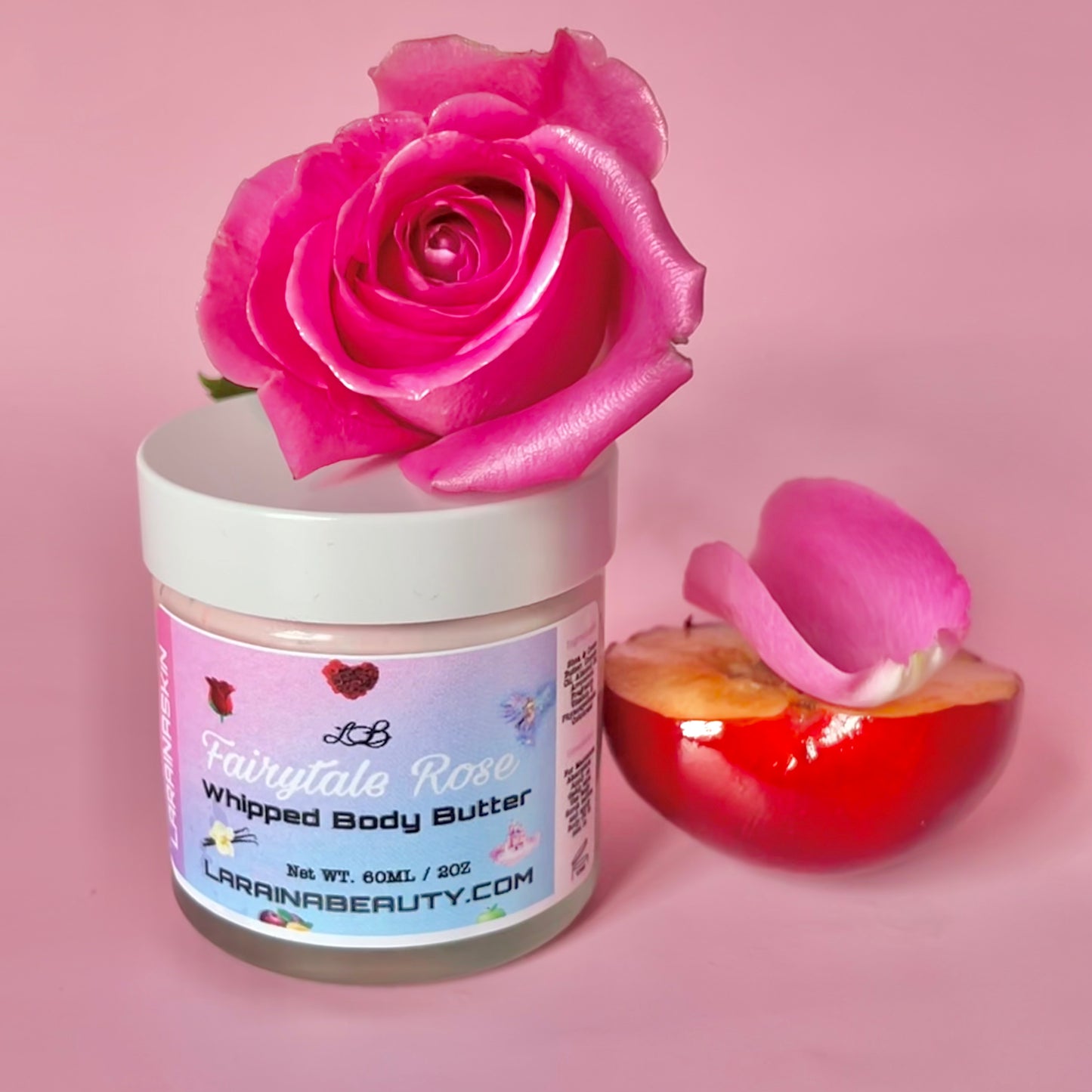 Fairytale rose is a floral scented soft and sensual body butter cream with the most and best moisturising benefits to dry skin. the best uk body cream that leaves the skin glowing, packed with vitamin e, 99% natural ingredients and alcohol free. 