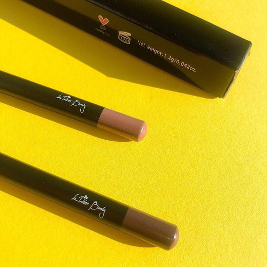DEEP DARK BROWN AND NUDE LIPLINERS are our best sellers, long lasting smudge proof and pigmented lip liners.
