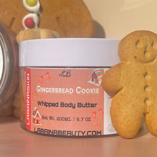 Gingerbread cookie body butter with a warm nutty bakery scent of vanilla cake. Great for dry flaky skin that needs a boost for glowing soft skin. Made with Shea butter and other nourishing ingredients to keep Moisturised. The best uk body cream that leaves the skin glowing, packed with vitamin e, 99% natural ingredients. Get Healthy nourished skin with our bodycare that are also ideal for gifting such as for Christmas or birthday pamper box sets. 