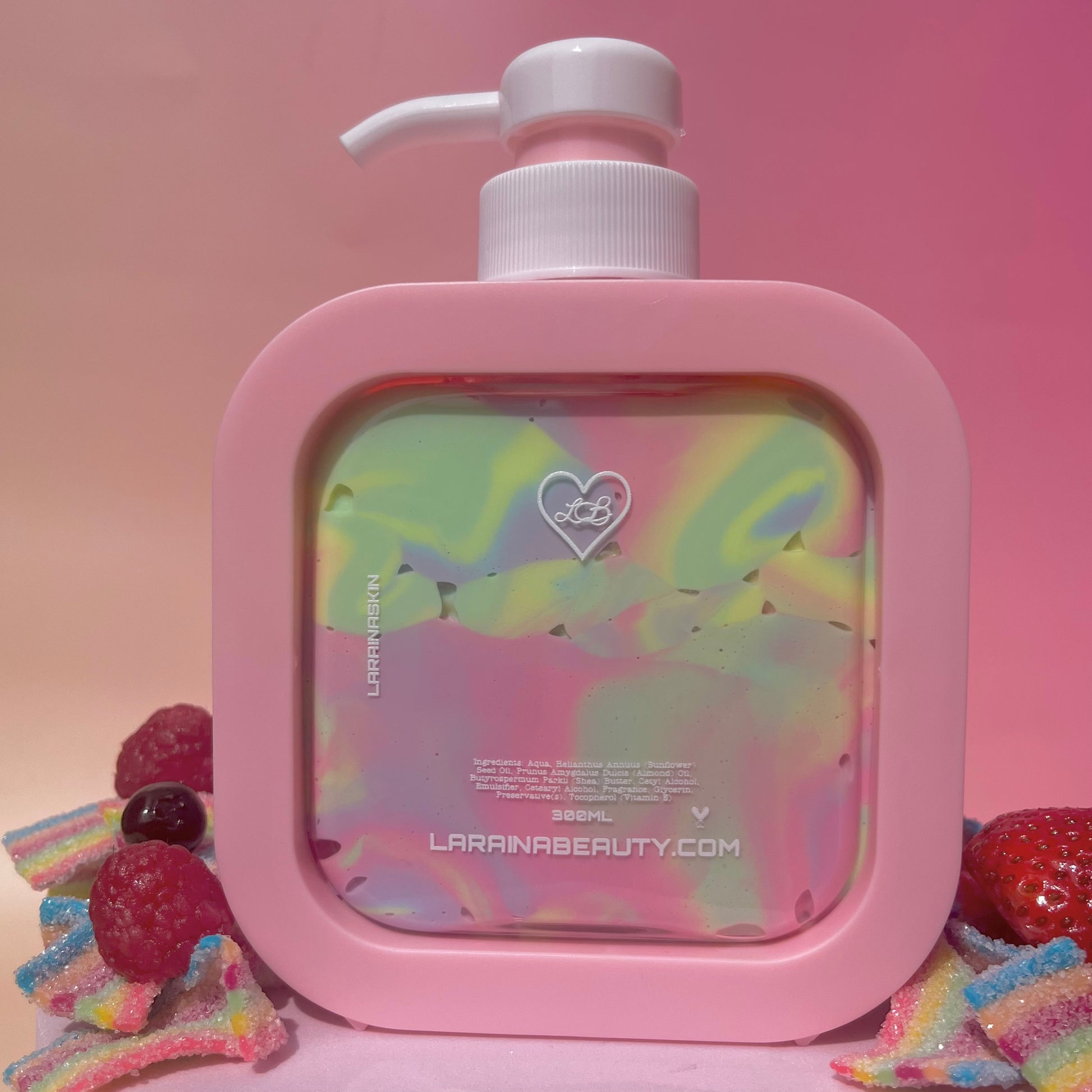 rainbow body lotion is the best body moisturiser for combination skin,  this moisturising body cream is vitamin e packed, choose our KP smoothing body lotion for the best uk moisturising body care 