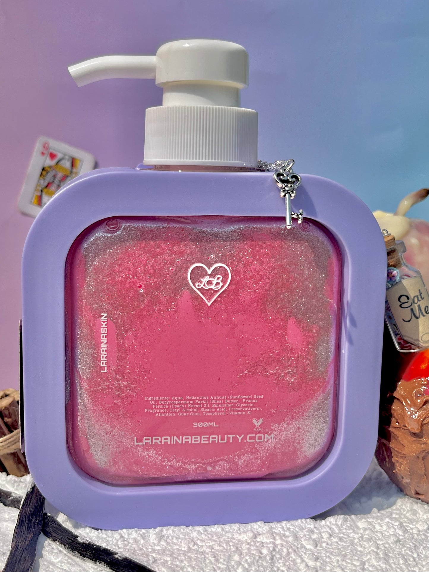 queen of hearts inspired lotion from Alice in wonderland and once upon a time fairytale 