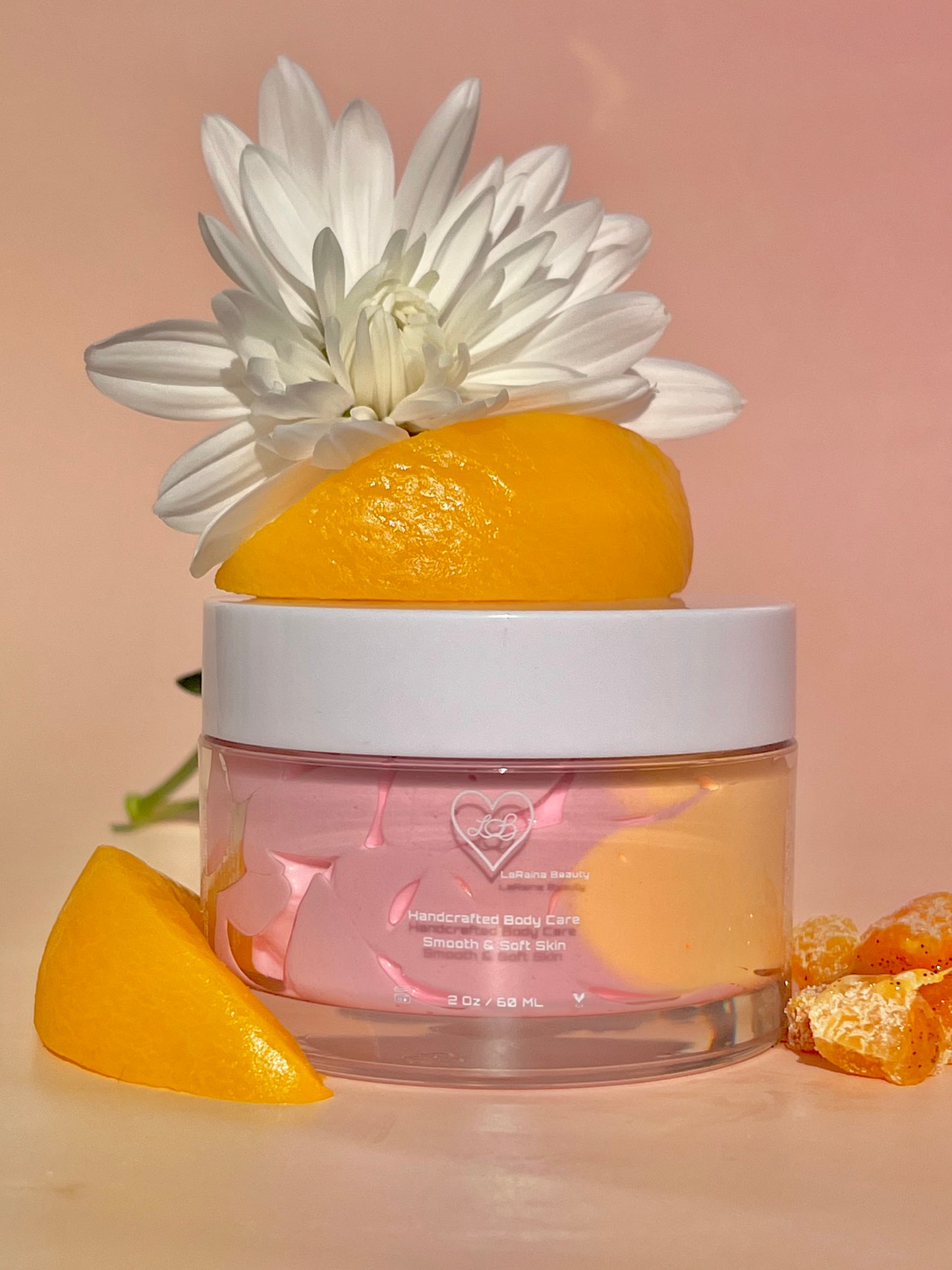 Peach Mango salsa Tropical juicy  Whipped Body Butter - Peach Fusion scented body moisturiser for dry skin and inflammatory skin conditions. Skincare treatment, uk handmade vegan body butter