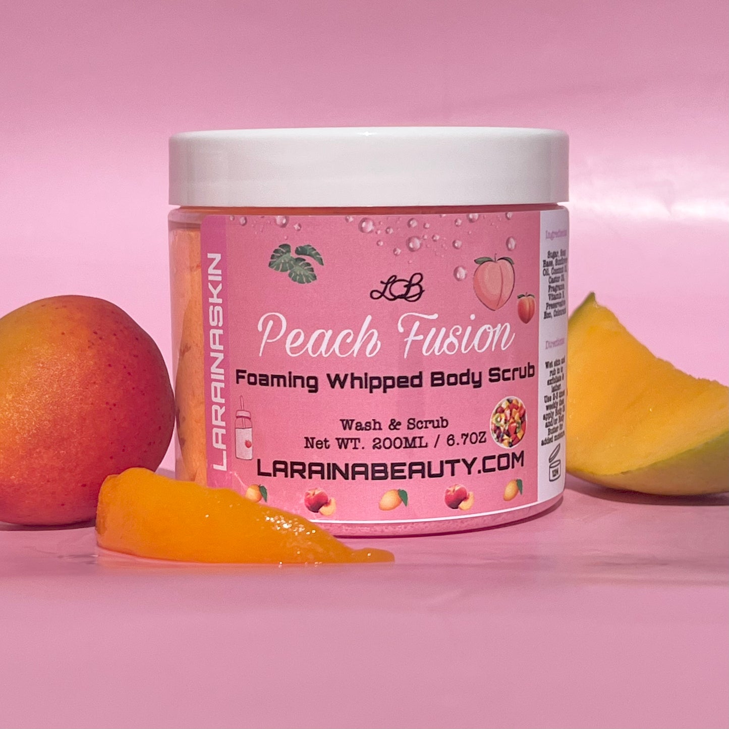 Peach Fusion 🍑🥭| Foaming Body Scrub