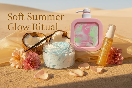 Soft Summer Glow Ritual - Sandy Beach Backdrop